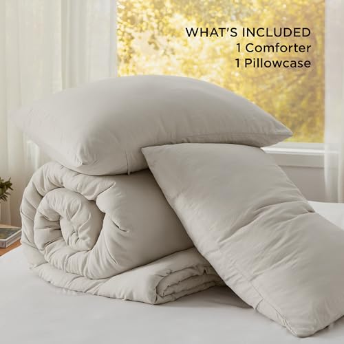 3 Pieces Prewashed Lightweight Comforter Set with 2 Pillowcases O58230