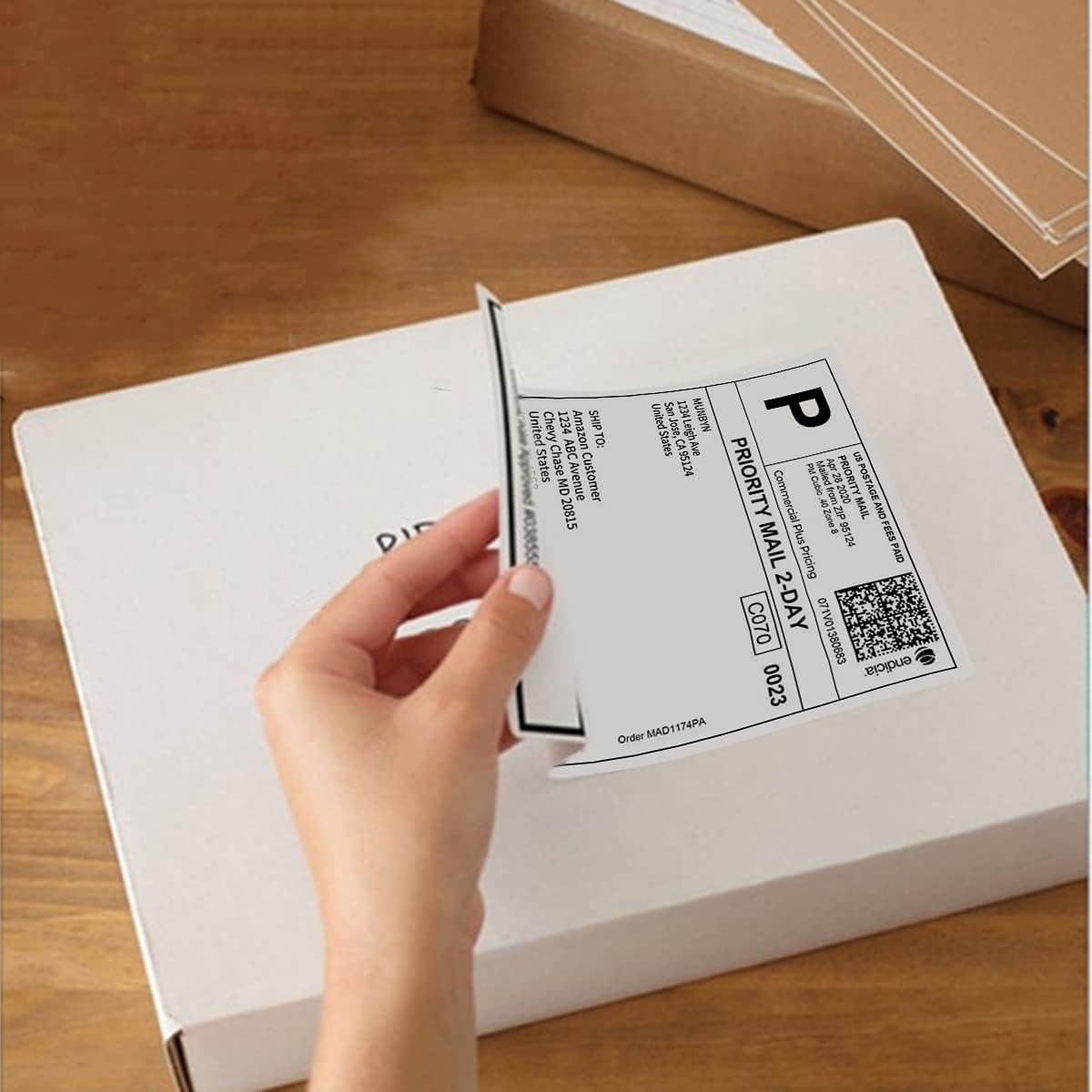 4 x 6 Direct Thermal Shipping Label 450 Labels/Roll Z880