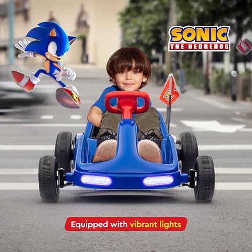 12V Electric Ride-On Go Kart with Lights and Seat Belt P8490