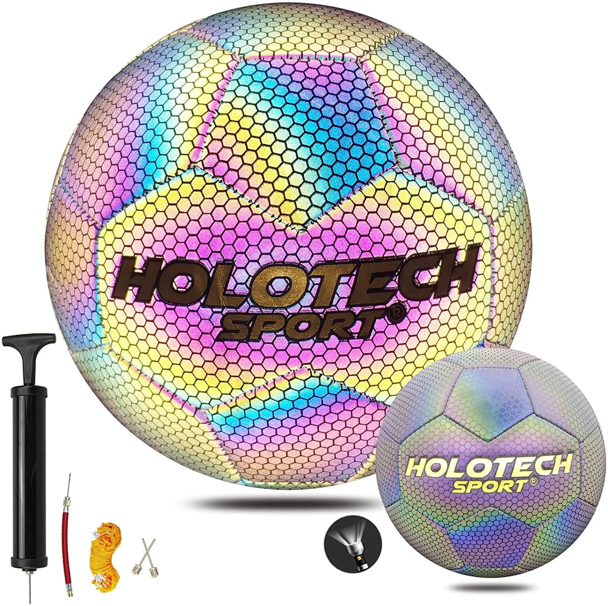Holographic Reflective Soccer Ball Size 4 & Size 5 I80457