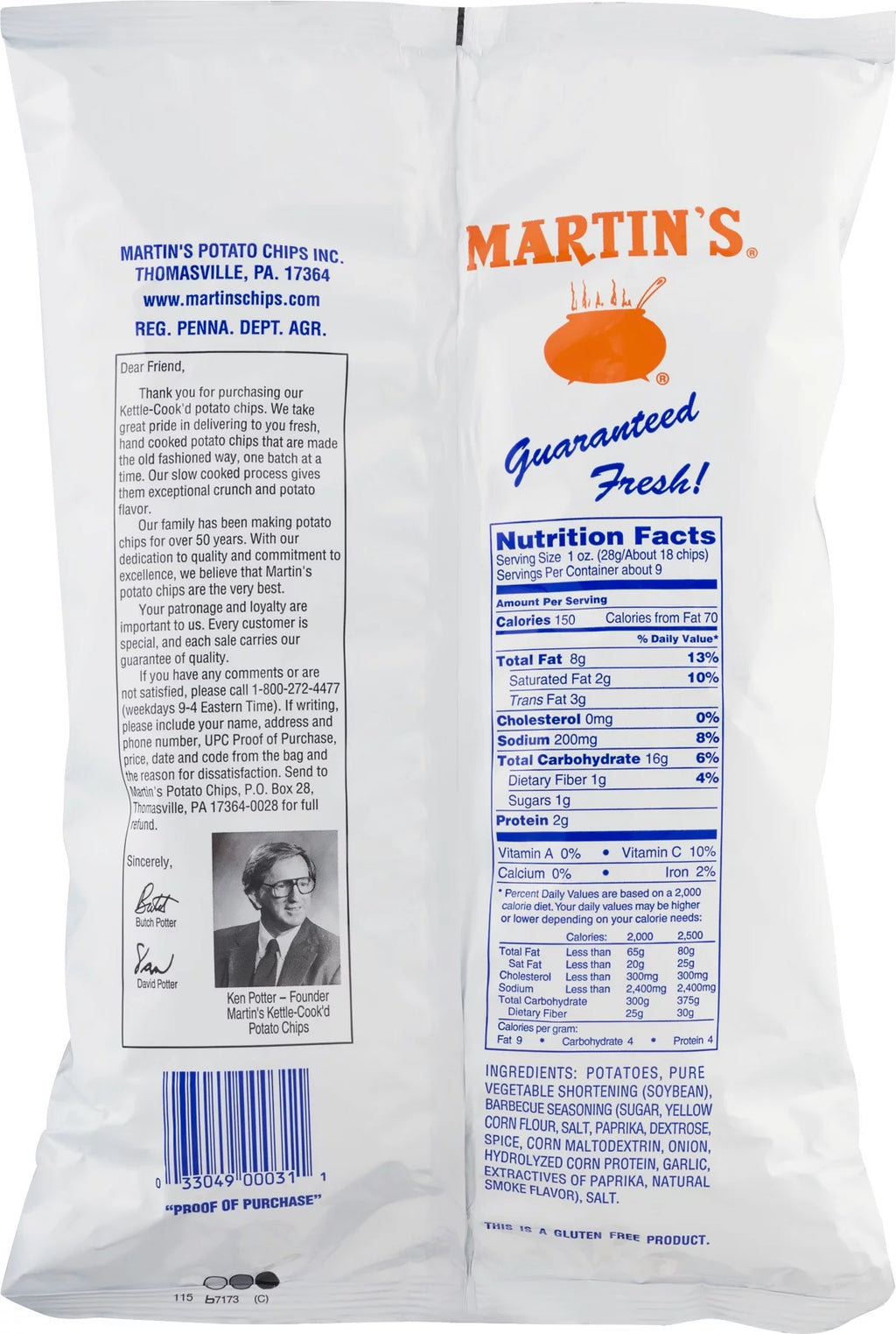 8 Oz Potato Chips (4 Bags) T6473