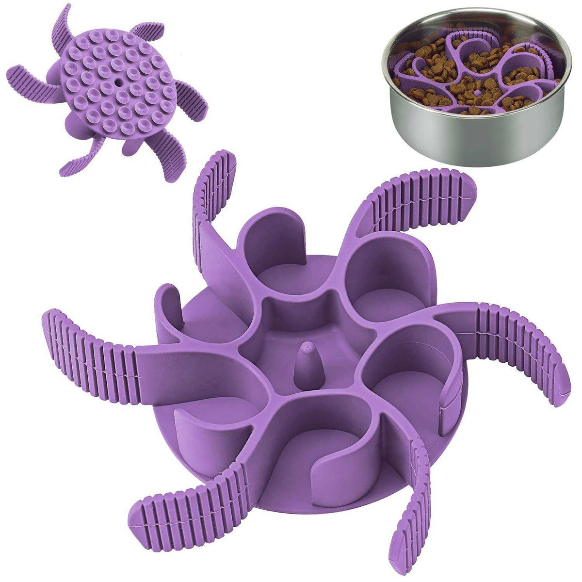 Silicone Spiral Slow Feeder Dog Bowls D866334