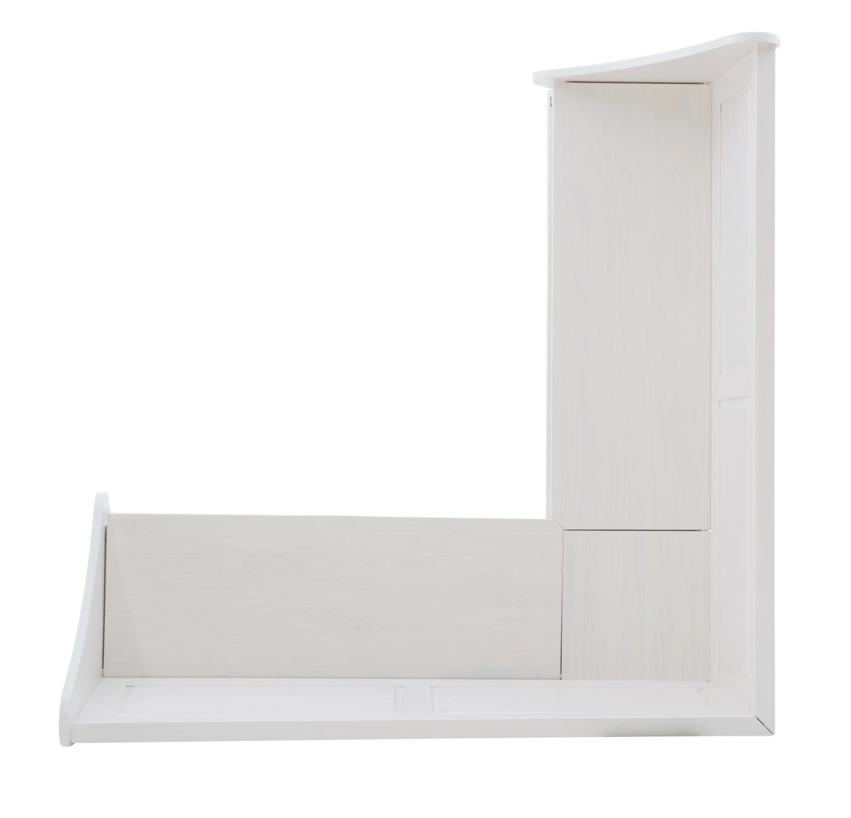 White Wood Corner Dining Bench with Storage H950604