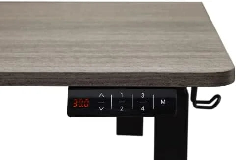 Electric Height Adjustable Standing Desk 55" Grey Oak K153