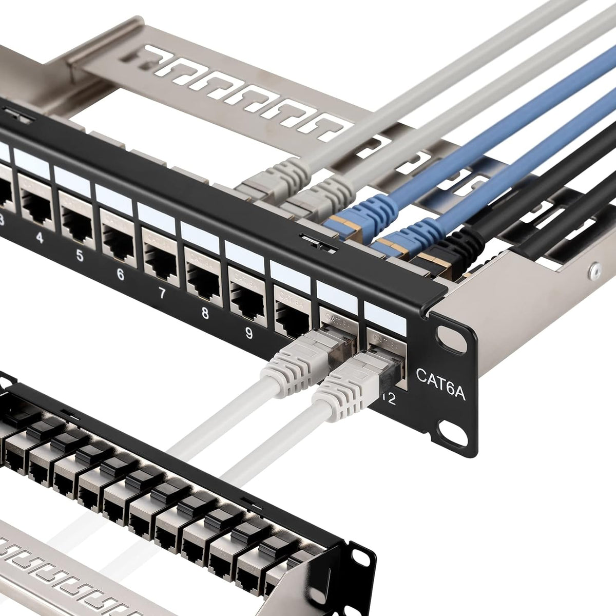 12 Port Cat6A Shielded Patch Panel X980
