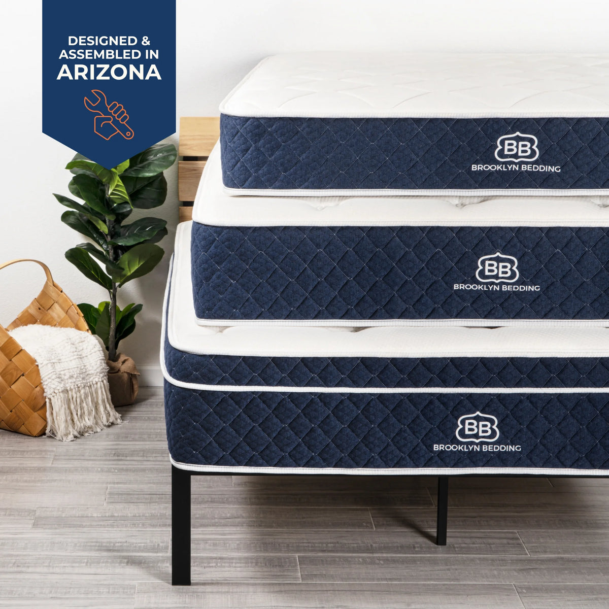 14 Plush Hybrid Mattress with Cooling Cover, Queen Z32014