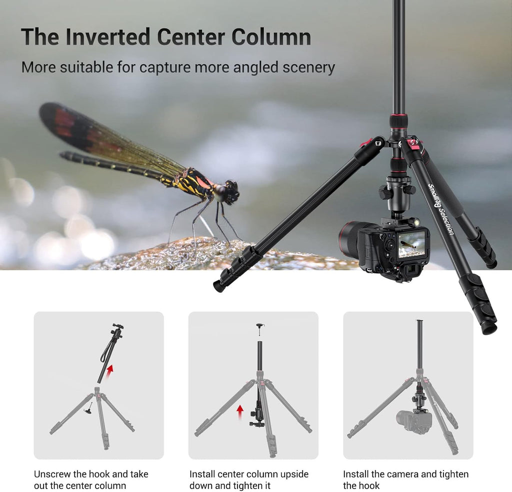 Aluminum Camera Tripod Monopod, Foldable, 360 Degree Ball Head, Quick Release Plate, Max. Payload 33lb, Pack of 2 G938