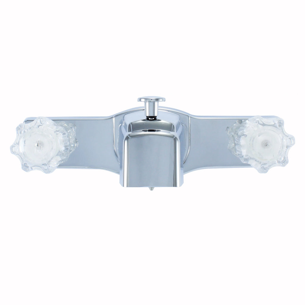 Chrome Plating Over ABS Plastic Double Handle Bath Faucet Tub Spout Q578