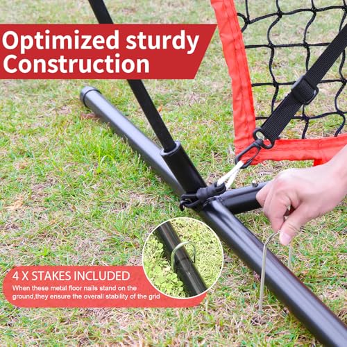 6'X6' Baseball Softball Practice Net with Strike Zone Target P54299