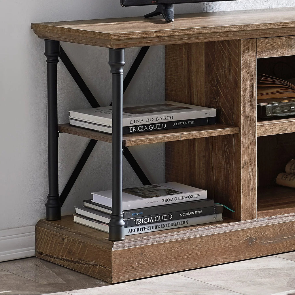 Media Console in Rough Sawn Birch Finish Z940076