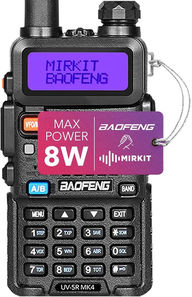 8 Watt Max Power Handheld Ham Radio with 3800 mAh V201784
