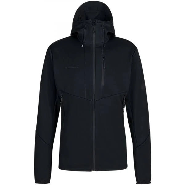 Black Hooded Softshell Jacket K6690