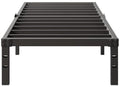 Twin Size Heavy Duty Metal Platform Bed Frame with Storage Space, 14 Inches O395
