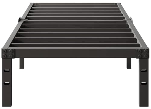 Twin Size Heavy Duty Metal Platform Bed Frame with Storage Space, 14 Inches O395