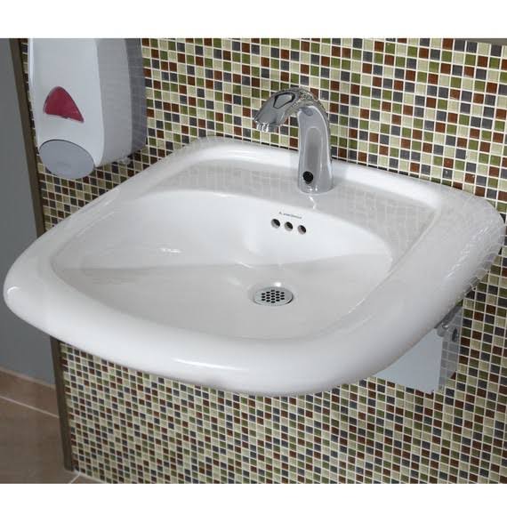 White Wall Mounted Sink F446