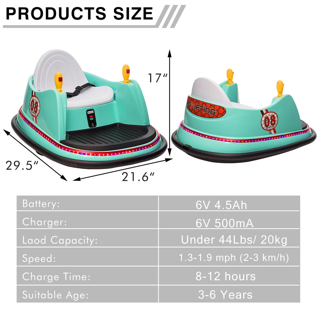 12V Electric Powered Ride on Bumper Car with Remote Control H7471