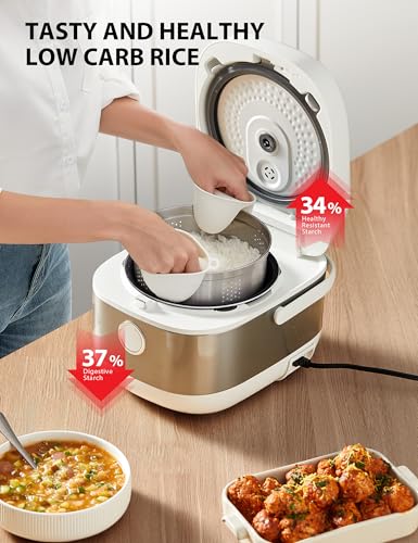 Induction Heating Rice Cooker 5.5 Cups 8 Cooking Functions K40442