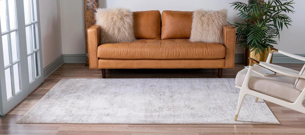 9' x 12' Ivory Low-Pile Rug U8126