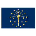 Indiana Flag 6 x 10 Feet Nylon D437