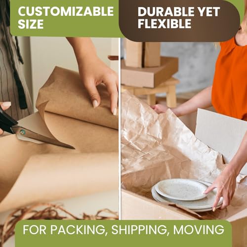 12" x 1200" Natural Kraft Paper Roll O143581