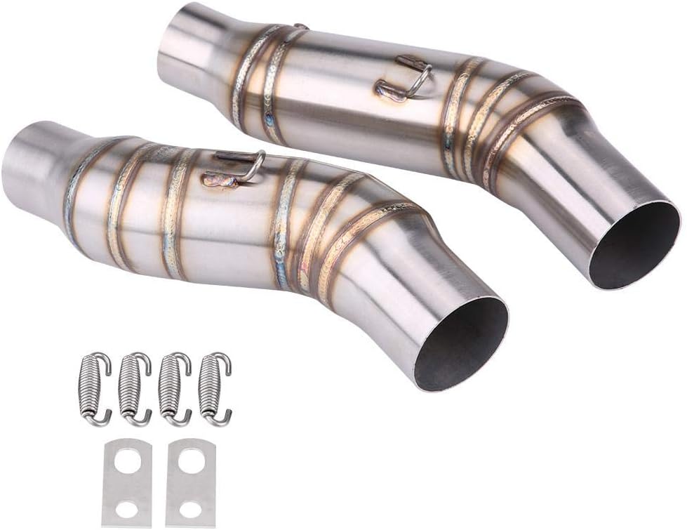 1 Pair 51mm Motorcycle Exhaust Mid-Pipe Link Pipe T988586
