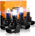 6500K Cool White LED Bulbs Combo, Pack of 4 Pack of 2 U5955