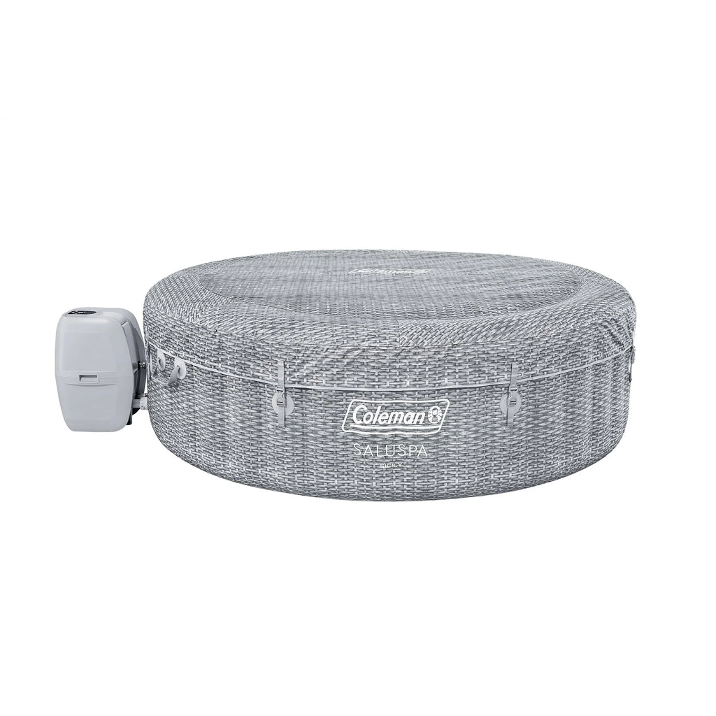 Inflatable Round Hot Tub with 60 Jets, Black O956931