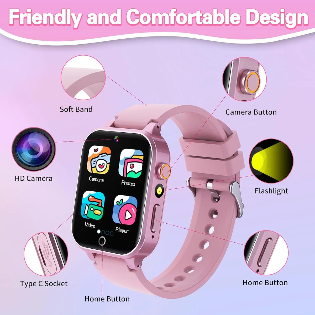 Smart Watch with Games Video Camera Music Pedometer G239497