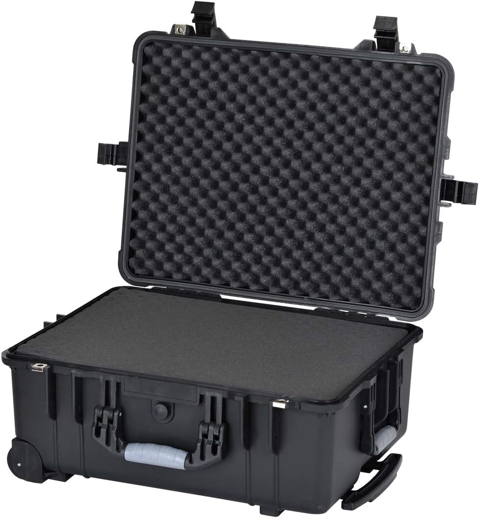 Waterproof Rolling Camera Case with Foam Insert L48519
