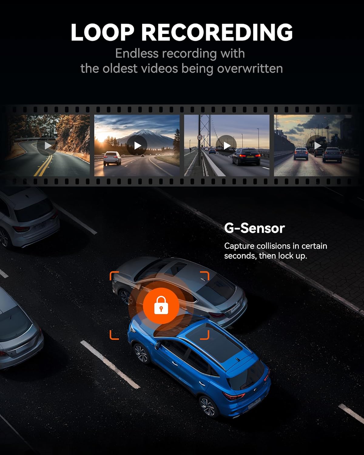 12" 4K Mirror Dash Cam Backup Camera with Front and Rear View Dual Cameras X9263