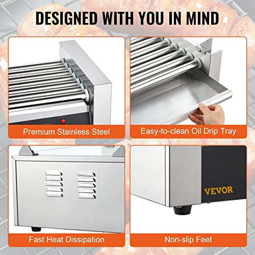 12 Hot Dog Capacity 5 Rollers Stainless Steel Hot Dog Roller F399