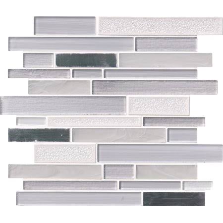 12 in. x 12 in. Glass Metal Mosaic Tile Z918927