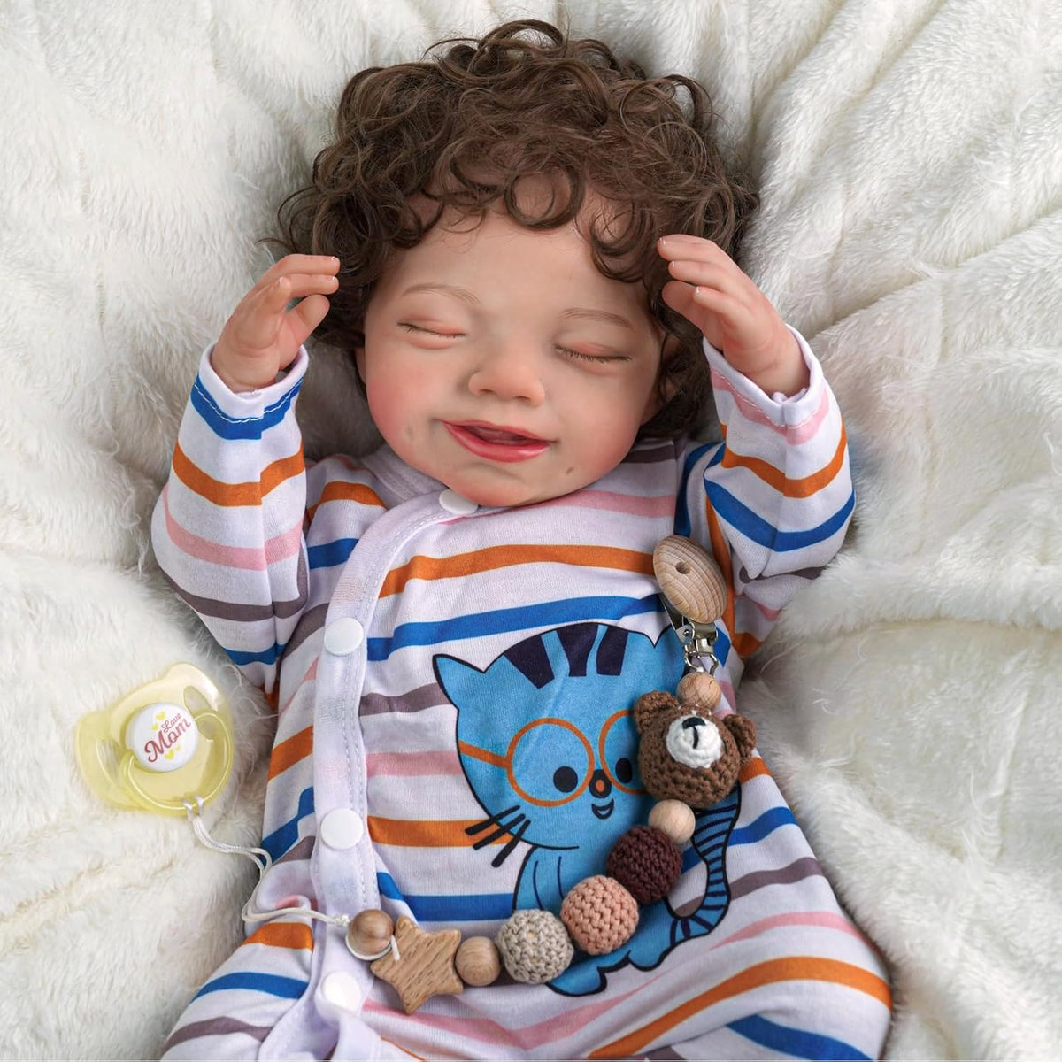 20-Inch Soft Body Reborn Baby Dolls with Toy Accessories O64845