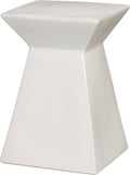 White Upright Stool C755