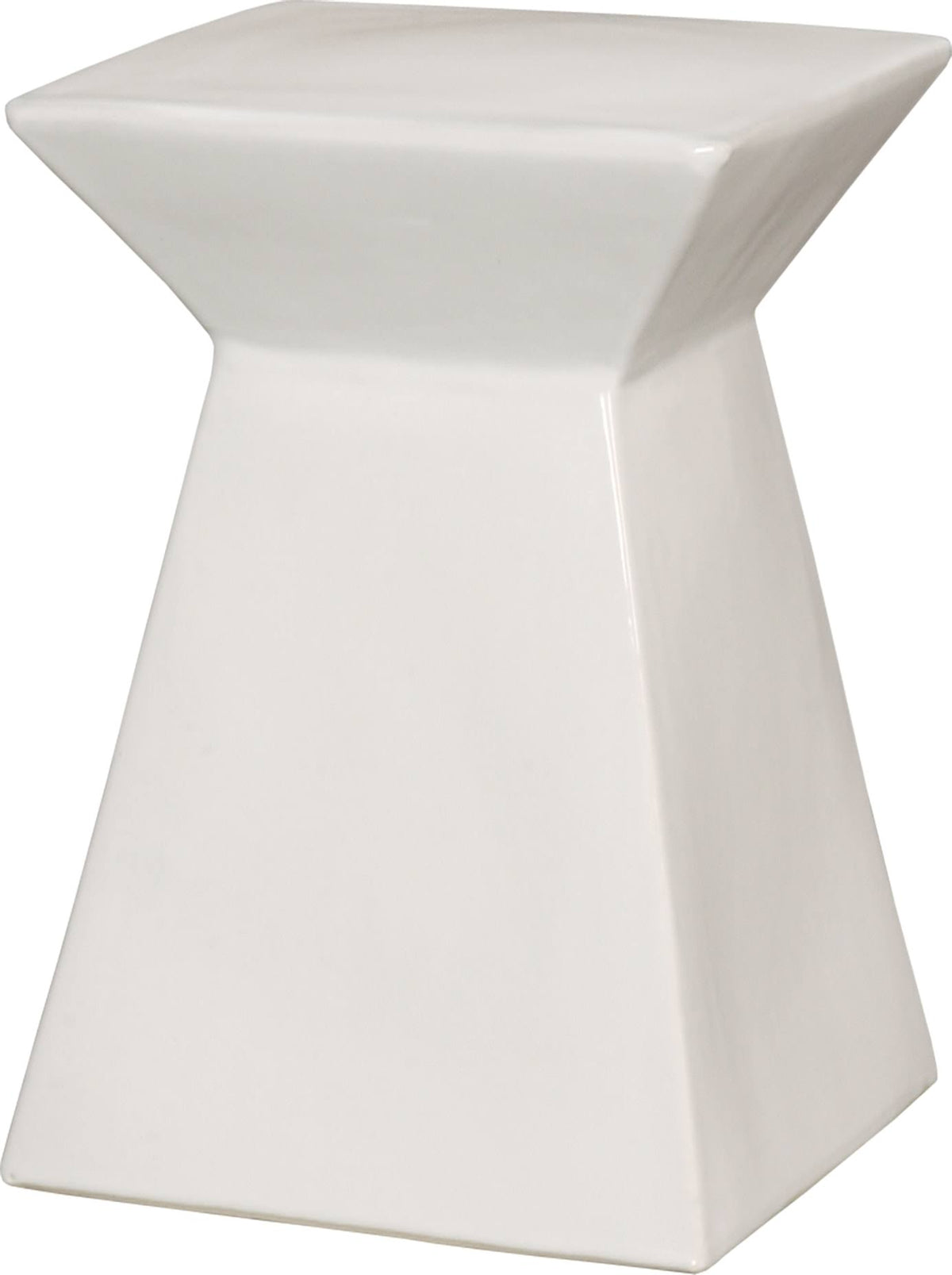 White Upright Stool C755