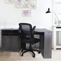 Grey 2 Piece L-Shape Writing Desk Office Set with Chair J496