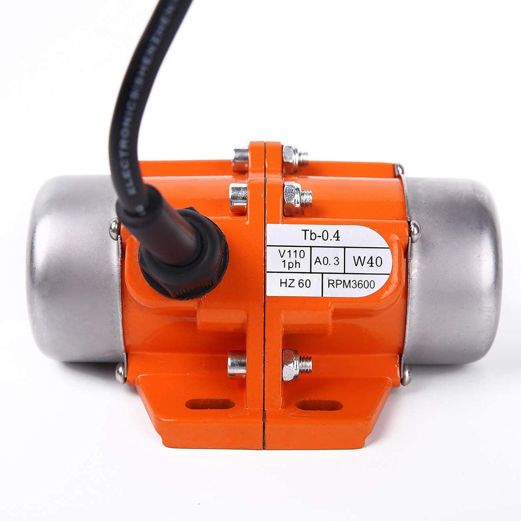 Vibrating Motor 40W Mini Industrial Concrete Vibrator Single Phase Aluminum Alloy AC 110V 3600rpm Pack of 2 J210212