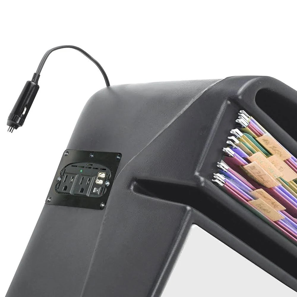 Green Camouflage Desk with Built-in Power Inverter B9170