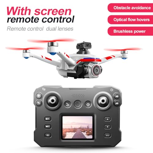 Kids Drone with Screen Display Remote Control, 1080P Dual Camera, LED Lights X654158