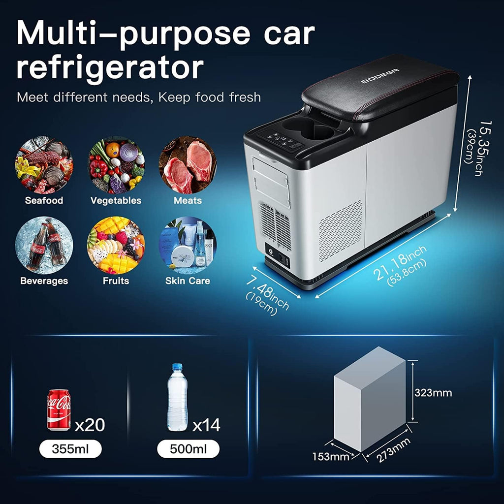 12 Volt Portable Car Refrigerator Freezer, 16 Quart I842