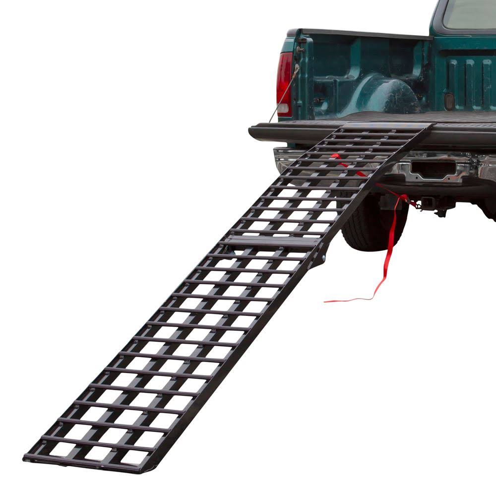 94.5" Black Single Folding Arched Motorcycle Ramp Y9854