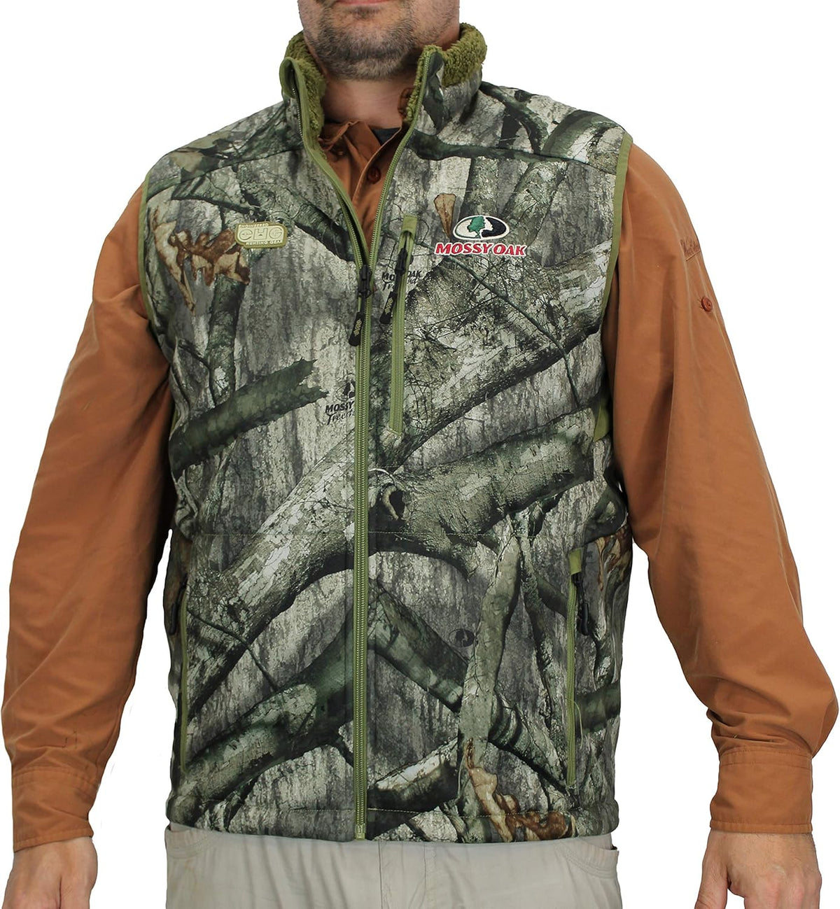 Camo Berber Fleece Lined Hunting Vest I15836