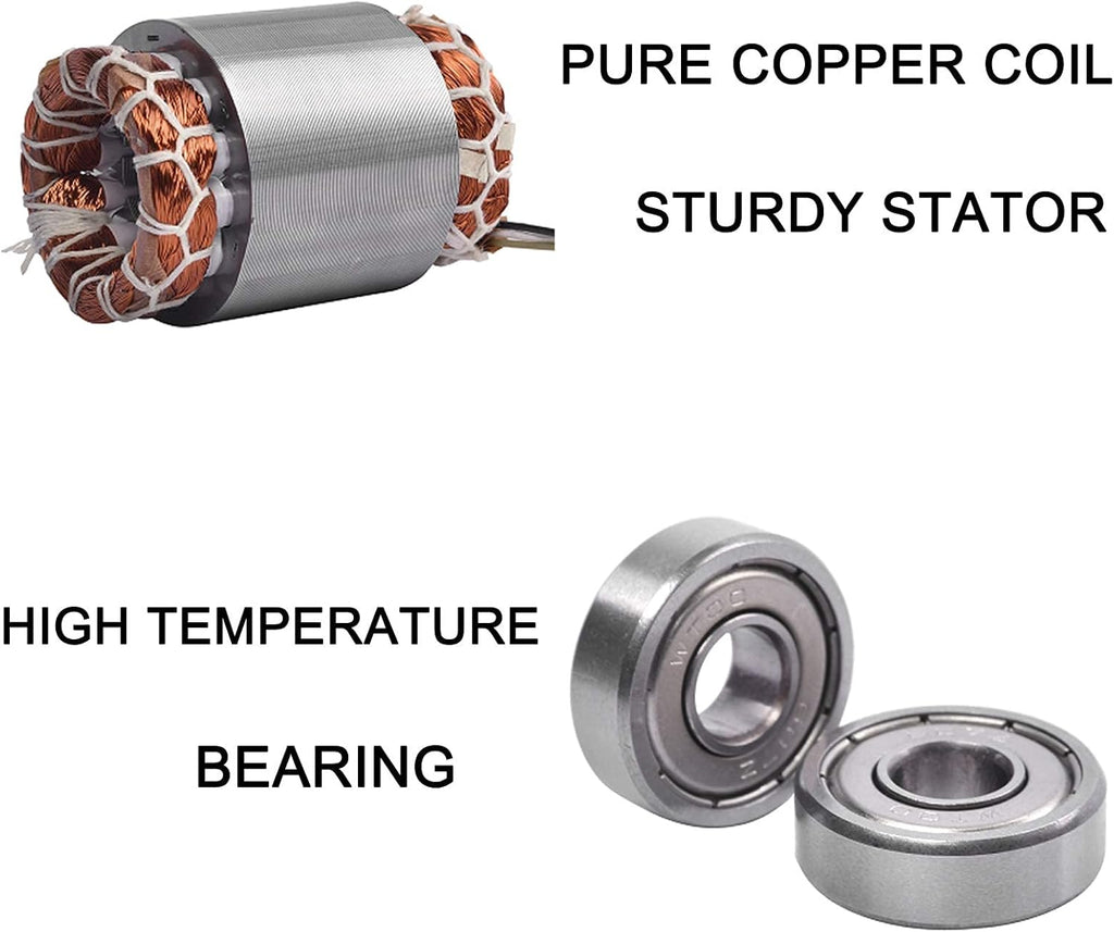 Vibrating Motor 40W Mini Industrial Concrete Vibrator Single Phase Aluminum Alloy AC 110V 3600rpm Pack of 2 J210212