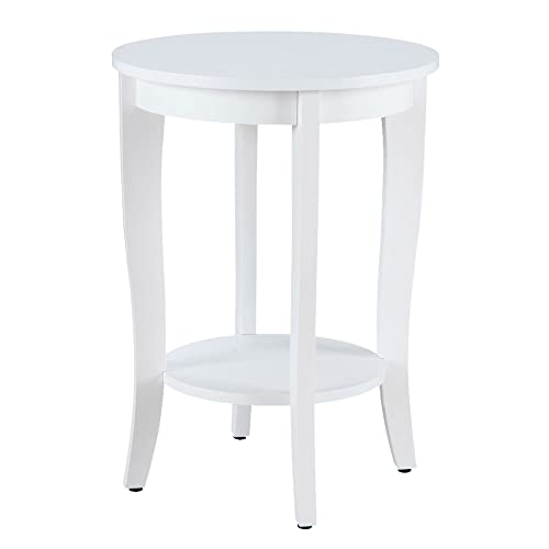 Black Round End Table S287804