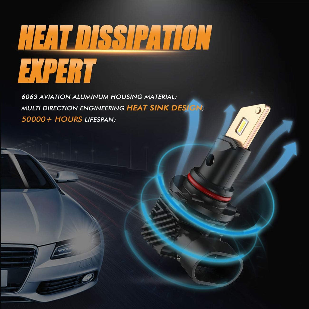 6500K Cool White LED Bulbs Combo, Pack of 4 Pack of 2 U5955