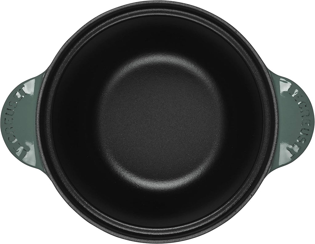 Enameled Cast Iron Rice Pot with Stoneware Insert, 2-1/2-Quart I282