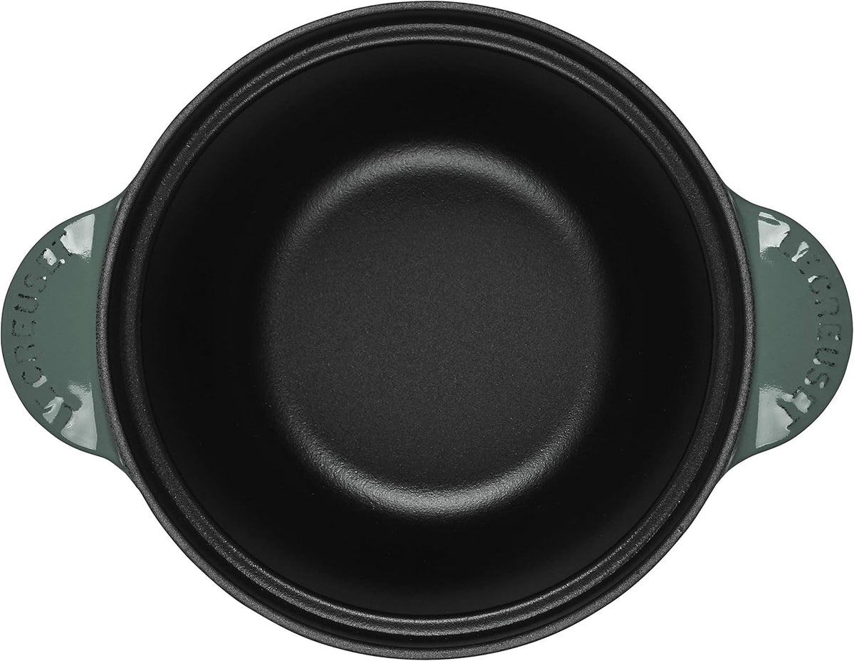 Enameled Cast Iron Rice Pot with Stoneware Insert, 2-1/2-Quart I282