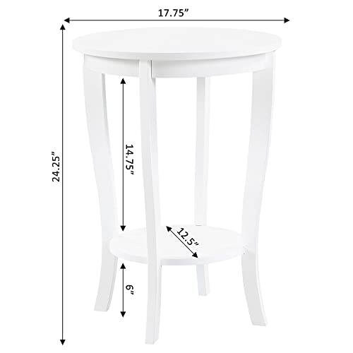 Black Round End Table S287804