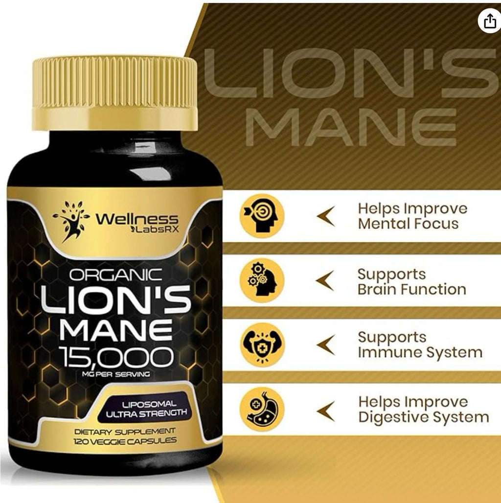 Mushroom Supplement 120 Capsule H6072