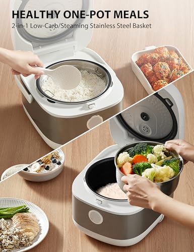 Induction Heating Rice Cooker 5.5 Cups 8 Cooking Functions K40442